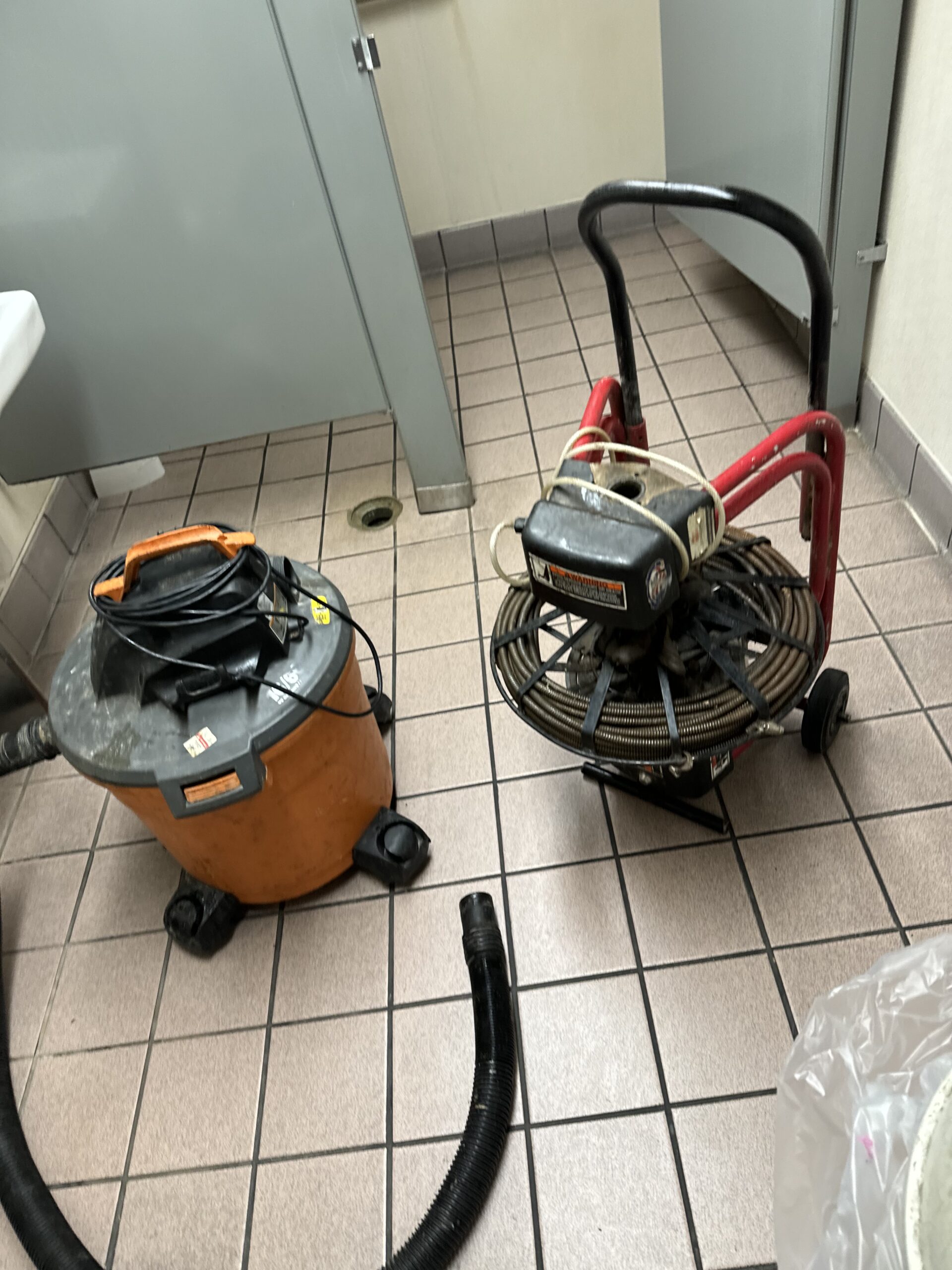 Professional drain cleaning and jetting equipment used by Emergency Rooter technicians